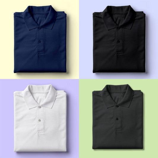 Pack of 4 - Premium Quality Polo T-Shirt